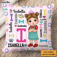 Personalized Gift For Granddaughter  Repeating Name Pillow 32434 thumb 1