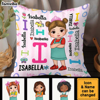Personalized Gift For Granddaughter  Repeating Name Pillow 32434 thumb 1