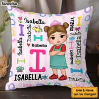 Personalized Gift For Granddaughter  Repeating Name Pillow 32434 thumb 1