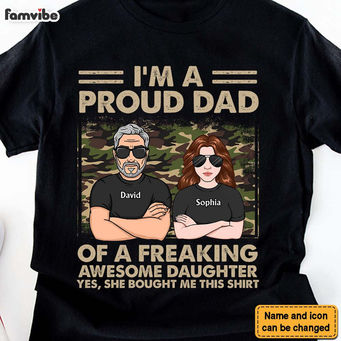 Personalized Gift For Father From Daughter Camo Shirt - Hoodie - Sweatshirt 32436 1