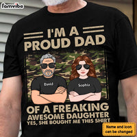 Personalized Gift For Father From Daughter Camo Shirt - Hoodie - Sweatshirt 32436 thumb 1