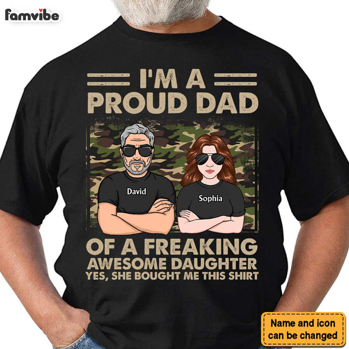 Personalized Gift For Father From Daughter Camo Shirt - Hoodie - Sweatshirt 32436 1