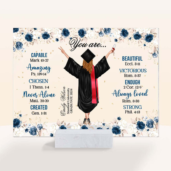 Personalized Graduation Gift You Are Affirmation Acrylic Plaque 32441 Primary Mockup