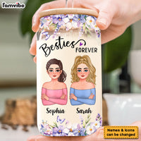 Personalized Gift For Friends You'll Always Be Stuck With Me Glass Can 32442 thumb 1