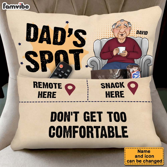 Personalized Gift For Dad Not Too Comfortable Pocket Pillow With Stuffing 32445 1