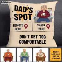 Personalized Gift For Dad Not Too Comfortable Pocket Pillow With Stuffing 32445 thumb 1