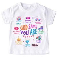 Personalized Gift For Granddaughter God Says Girl Power Kid T Shirt - Kid Hoodie - Kid Sweatshirt 32450 thumb 1