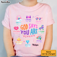 Personalized Gift For Granddaughter God Says Girl Power Kid T Shirt - Kid Hoodie - Kid Sweatshirt 32450 thumb 1