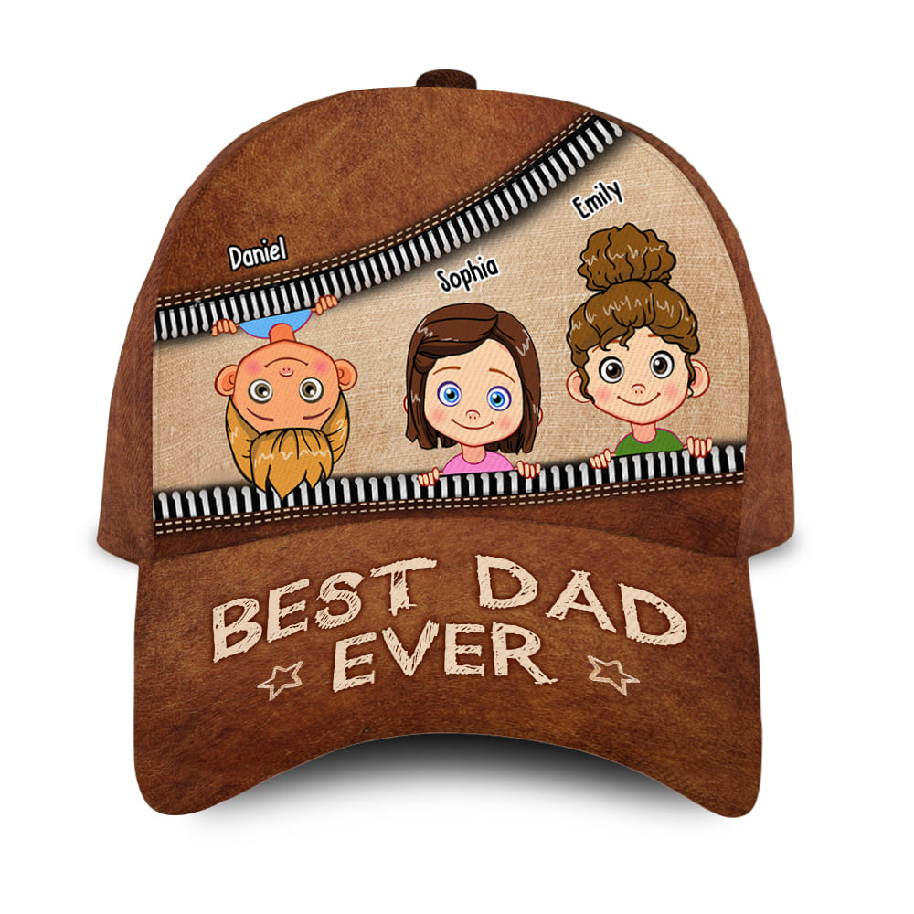Personalized Gift For Grandpa Best Dad Ever Cap 32451 Primary Mockup