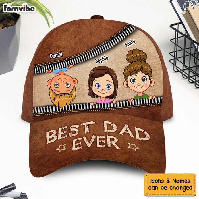 Personalized Gift For Grandpa Best Dad Ever Cap 32451 1
