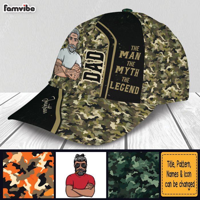 Personalized Gift For Dad The Man The Legend Cap 32452 1