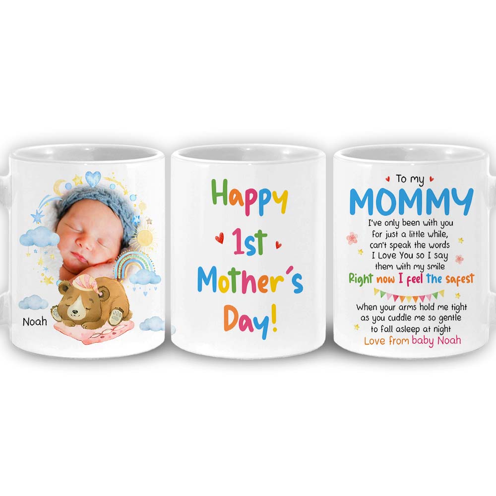 Personalized First Mother's Day animal Photo Mug 32453 Primary Mockup
