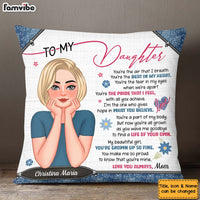 Personalized Gift For Daughter Inspirational Words Pillow 32461 thumb 1