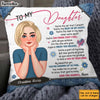Personalized Gift For Daughter Inspirational Words Pillow 32461 1