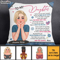 Personalized Gift For Daughter Inspirational Words Pillow 32461 thumb 1