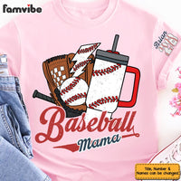 Personalized Gift For Baseball Mama Sleeve Printed T-shirt 32462 thumb 1