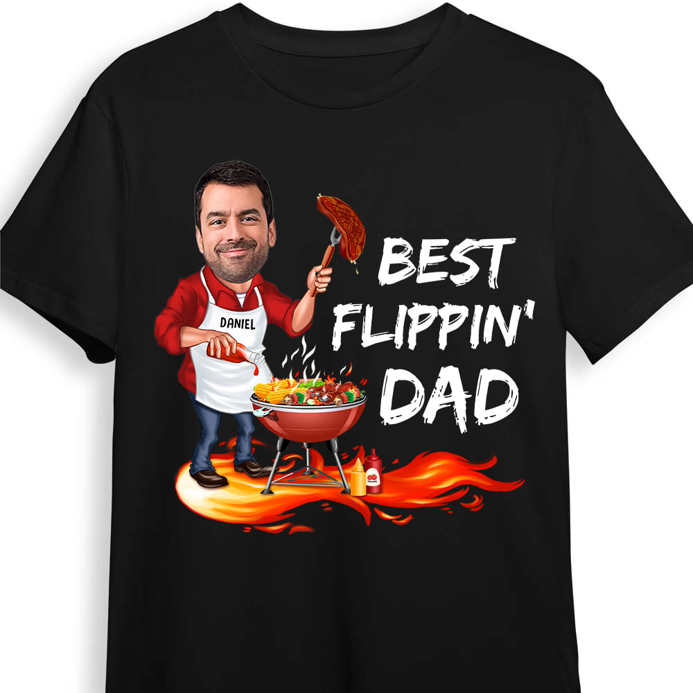 Personalized Gift For Flippin' Grill Dad Shirt Hoodie Sweatshirt 32463 Primary Mockup