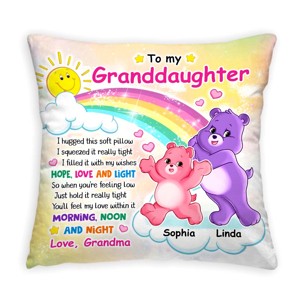 Personalized Gift For Granddaughter Huggable Bear Pillow 32464 Primary Mockup