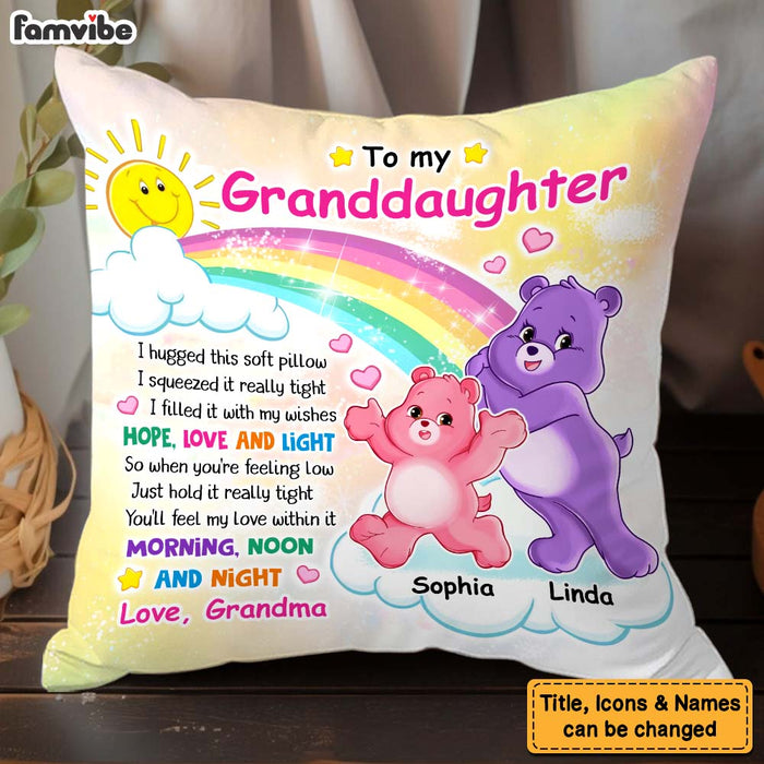 Personalized Gift For Granddaughter Huggable Bear Pillow 32464 1
