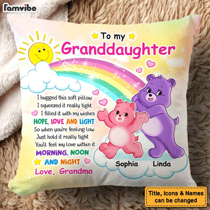 Personalized Gift For Granddaughter Huggable Bear Pillow 32464 1