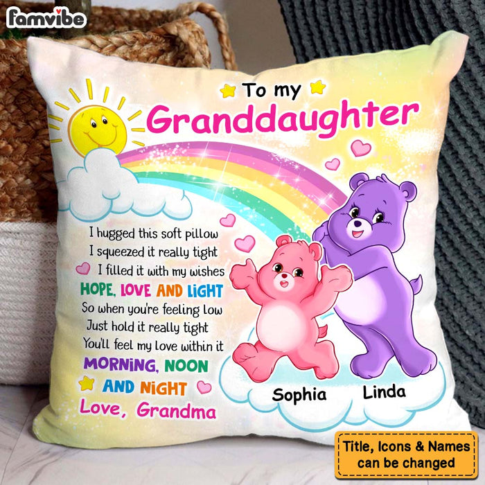 Personalized Gift For Granddaughter Huggable Bear Pillow 32464 1