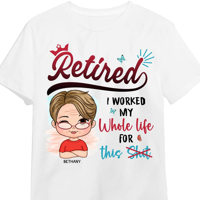 Personalized Gift For Retired Women Funny Shirt - Hoodie - Sweatshirt 32470 1