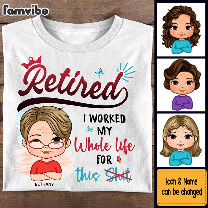 Personalized Gift For Retired Women Funny Shirt - Hoodie - Sweatshirt 32470 1