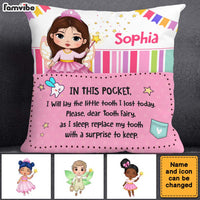 Personalized Gift For Kid Dear Tooth Fairy Pocket Pillow With Stuffing 32475 thumb 1
