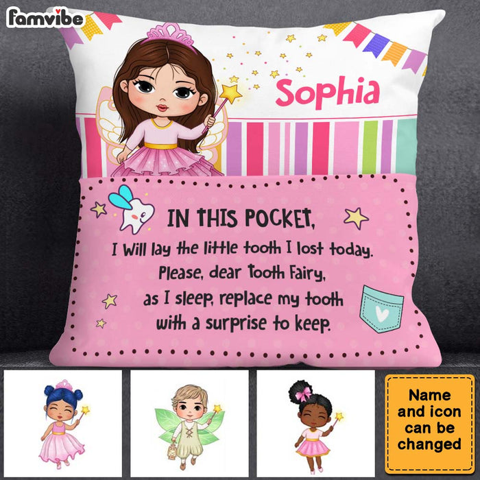 Personalized Gift For Kid Dear Tooth Fairy Pocket Pillow With Stuffing 32475 1