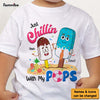 Personalized Chillin' With My Pops Kid T Shirt - Kid Hoodie - Kid Sweatshirt 32478 1