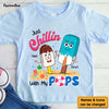 Personalized Chillin' With My Pops Kid T Shirt - Kid Hoodie - Kid Sweatshirt 32478 1