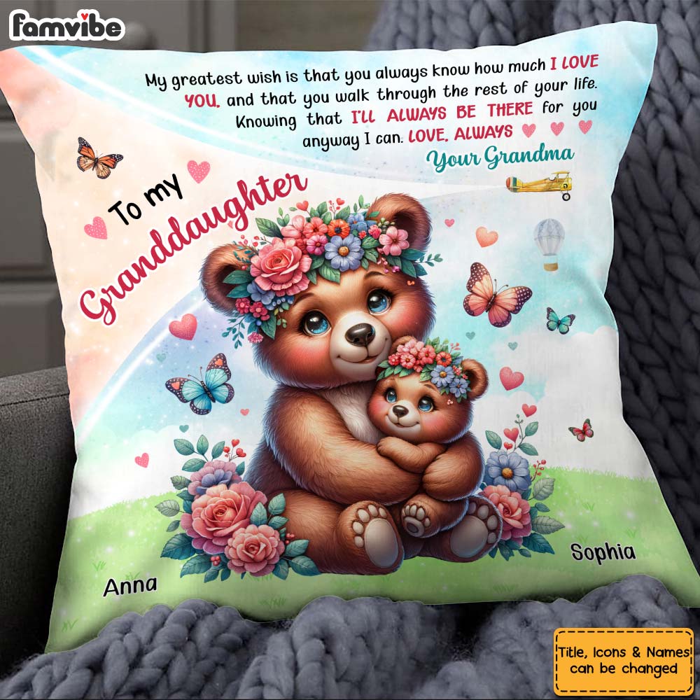 Personalized Gift For Grandkids I'll Always There For You Pillow 32487 Primary Mockup