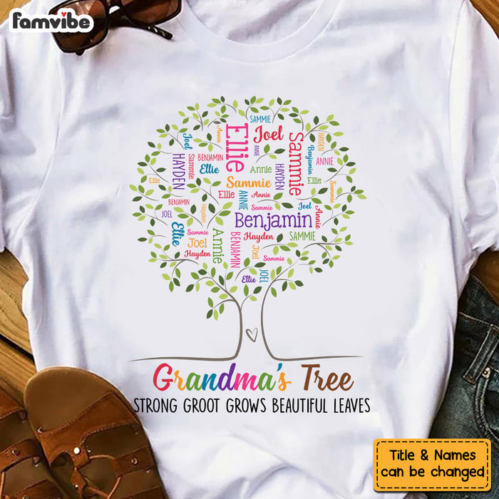 Personalized Gift For Grandma Tree Word Art Shirt - Hoodie - Sweatshirt 32489 1