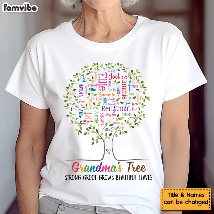 Personalized Gift For Grandma Tree Word Art Shirt - Hoodie - Sweatshirt 32489 1