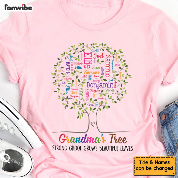 Personalized Gift For Grandma Tree Word Art Shirt - Hoodie - Sweatshirt 32489 1