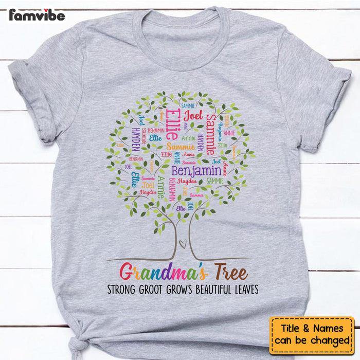 Personalized Gift For Grandma Tree Word Art Shirt - Hoodie - Sweatshirt 32489 1