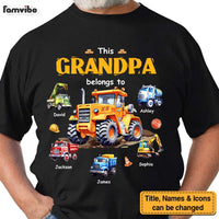 Personalized This Grandpa Belongs to Construction Machine Shirt - Hoodie - Sweatshirt 32490 thumb 1