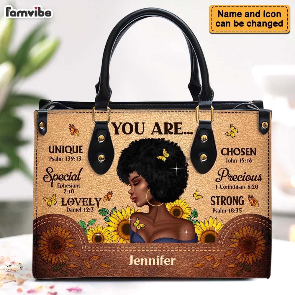 Personalized Gift For Daughter You Are Affirmation Leather Bag 32494 Primary Mockup