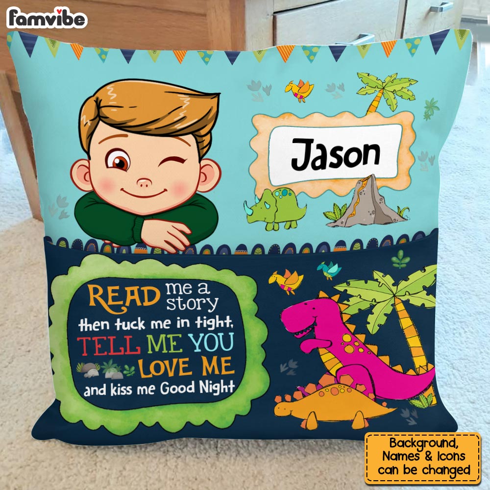 Personalized Gfft For Grandkid Read Me A Story Pocket Pillow With Stuffing 32497 Primary Mockup