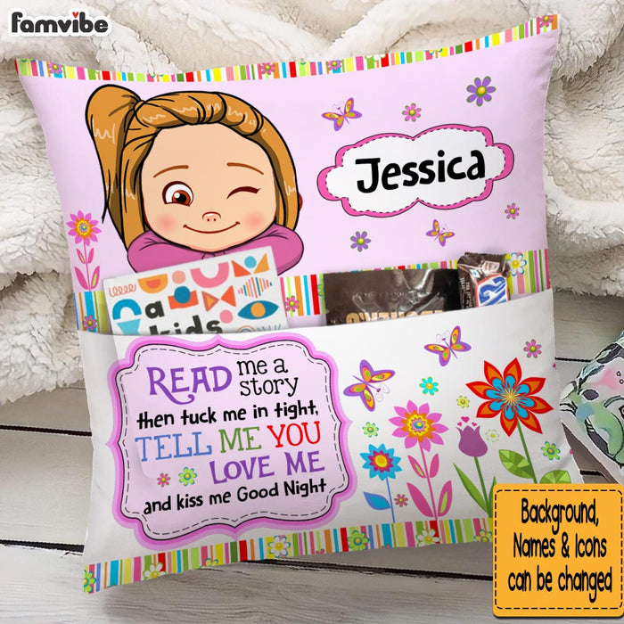 Personalized Gfft For Grandkid Read Me A Story Pocket Pillow With Stuffing 32497 1