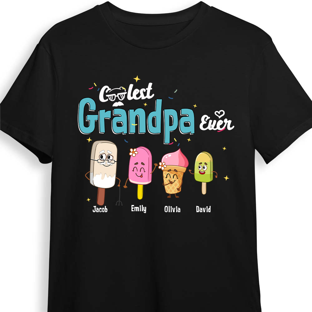 Personalized Gift For Grandpa Coolest Grandpa Ever Shirt Hoodie Sweatshirt 32498 Primary Mockup
