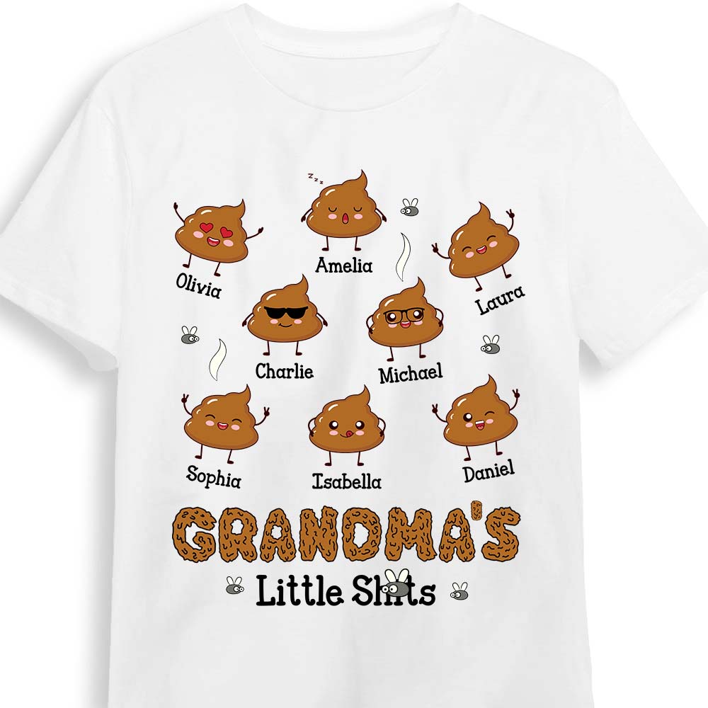 Personalized Gift For Grandma's Little Sh*ts Shirt Hoodie Sweatshirt 32500 Primary Mockup