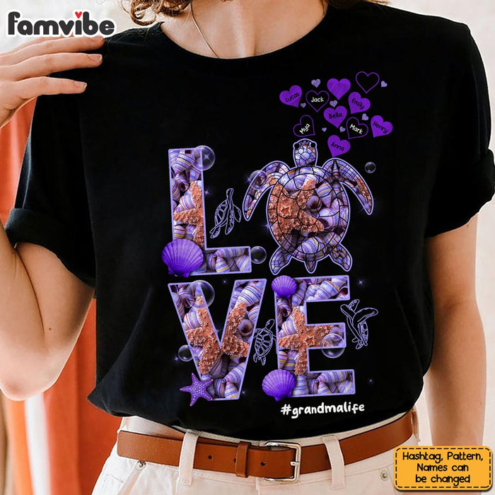 Personalized Gift For Grandma Turtle Love Shirt - Hoodie - Sweatshirt 32511 1