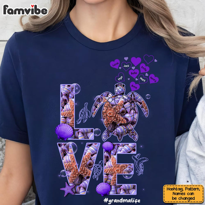 Personalized Gift For Grandma Turtle Love Shirt - Hoodie - Sweatshirt 32511 1
