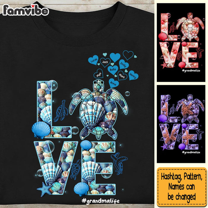 Personalized Gift For Grandma Turtle Love Shirt - Hoodie - Sweatshirt 32511 1