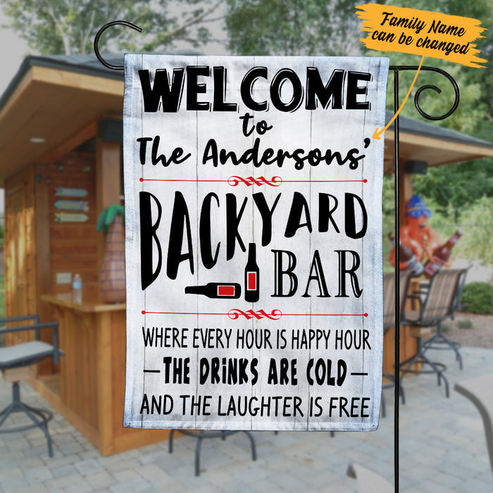 Personalized Backyard Patio Gardening Flag JL211 85O34 1