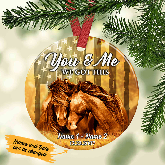 Personalized Horse Couple  Ornament SB143 65O47 1
