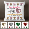 Personalized Hearts For Mom Grandma Pillow MR301 65O58 (Insert Included) 1