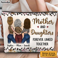 Personalized Gift For Mother And Daughter Forever Linked Together Cosmetic Bag 32200 thumb 1