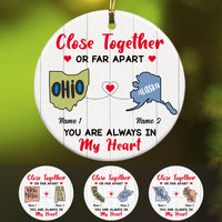 Personalized Close Together Long Distance  Ornament SB2445 30O47 thumb 1